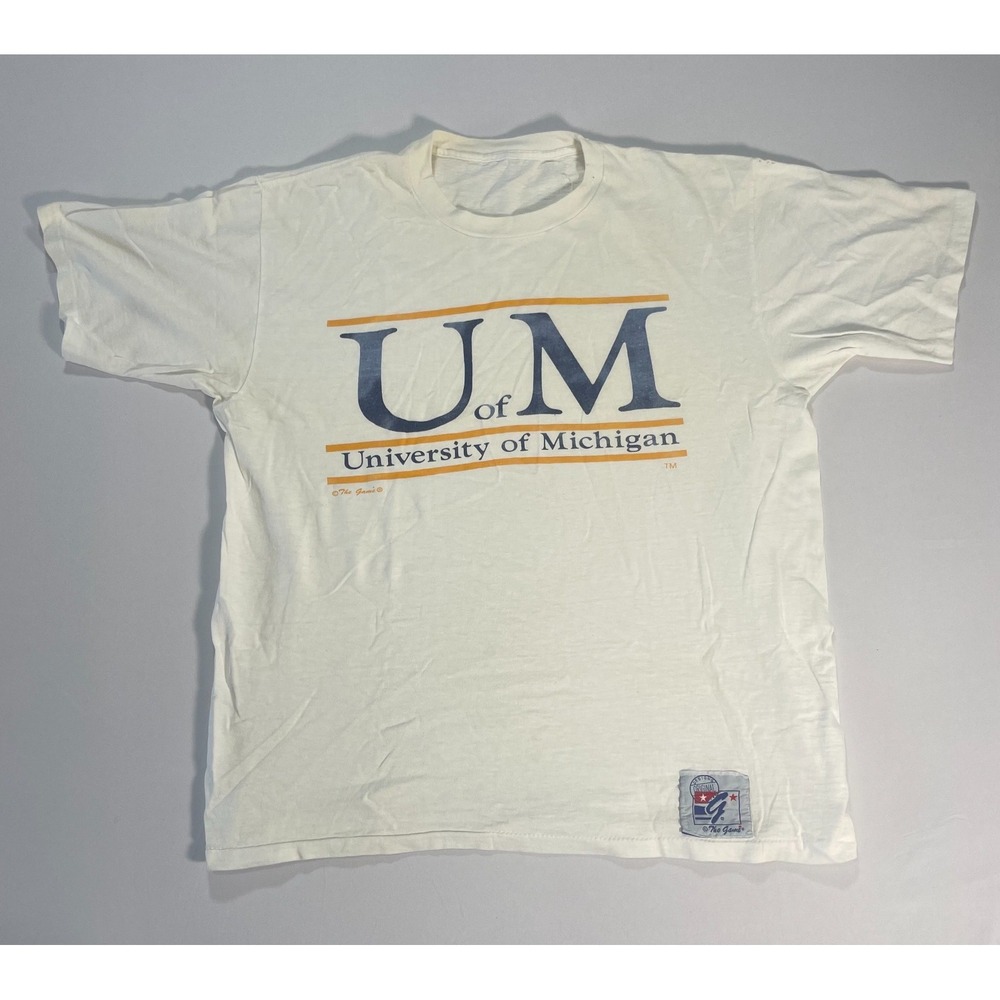 Vintage UofM University of Michigan The‎ Game Designs T-Shirt Size Mens XXL